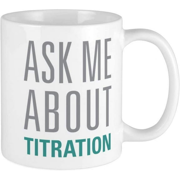 Titration Mugs Ceramic Coffee Mug, Tea Cup 11 oz