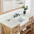 thumbnail image 6 of Villareal 60" Single White Farmhouse Bath Vanity in Weathered Pine with Mirror, 6 of 9