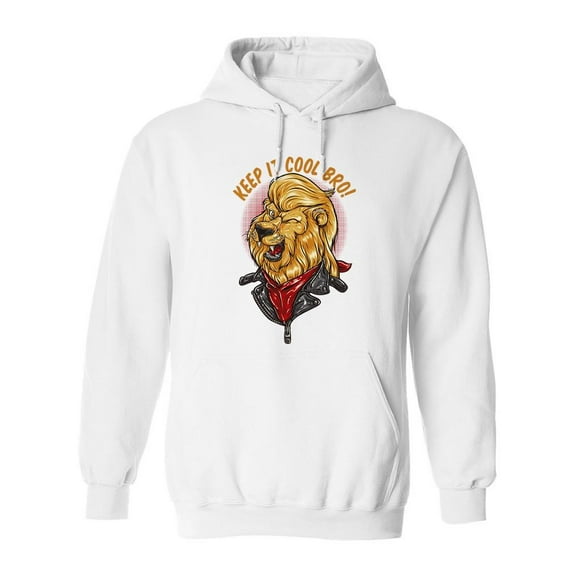 Keep It Cool, Lion Hoodie Men -Image by Shutterstock, Male x-Large