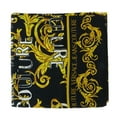 thumbnail image 2 of Versace Jeans Couture Black/Gold Signature Baroque Print Square Scarf for womens, 2 of 4