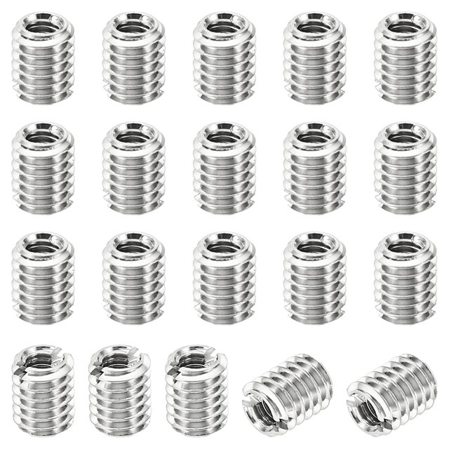 Unique Bargains Adaptateurs de Filetage Manchon Réducteur Écrou 20 Pcs M4x0.7 Mâle à M2.5x0.45 Femelle Réparation Insert Écrou 5mm