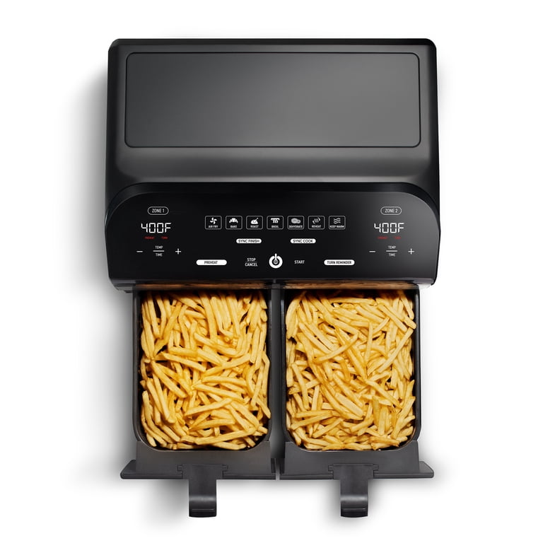 Gourmia 10-QT. Dual Basket Digital Air Fryer with Sync Finish and