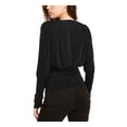 thumbnail image 2 of LEYDEN Womens Black Long Sleeve V Neck Evening Blouse XL, 2 of 2