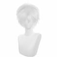 thumbnail image 1 of Peluca de cosplay COSPLAZA corta blanca para fiesta de Halloween, 1 of 7