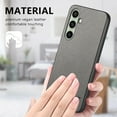 thumbnail image 6 of Case Designed for Samsung Galaxy S24 FE, Fabric Texture Back +TPU Frame, Luxury Ultra Slim Shockproof Drop Protective Lightweight Anti-Slip Anti-Scratch Back Cover for Galaxy S24 FE, Gray, 6 of 9