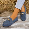 thumbnail image 6 of Harcomeey Women's Slip On Loafer Flats,Lightweight Slip on Walking Shoes for Work Office Daily Wear Navy 6.5, 6 of 6