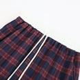 thumbnail image 6 of larppty Women's Plaid Wide-Leg Baggy Pants - Elastic Waist, with Pockets | Pajama & Loungewear（Red，XXL）, 6 of 9
