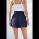 thumbnail image 4 of Pantalones Cortos Casuales de Verano para Mujer con Lazo y Cintura Anudada y Bolsillos. Azul Marino L, 4 of 7