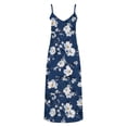 thumbnail image 4 of LVHAOGJOB Spaghetti Longue Robe à Bretelles pour Femmes Sans Manches Robe d'Été Tendance Maxi Imprimée Robe de Vacances pour Femmes, 4 of 5