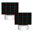 thumbnail image 2 of Cauagu Buffalo Plaid Dark Green for Rectangle Acrylic Night Light - Acrylic Modern Bedside Light with LED Light Lamp Base - Decorative Night Lamp for Restaurant Bar Cafe Shop, 2 of 9