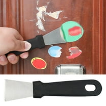 Uioepy Multipurpose Kitchen Cleaning Spatula New Stainless Spatula Scraper Straight and Angled Metal Scraper Tool Cleaning Shovel for Outdoor Bbq Grill Pan Griddle Kitchen Accessories Black (L)