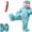 Blue, variant on Big Mouth Monster Onesie for Teen Funny Green Silly Onesie with Comb Shoes Unisex Plush One Piece Jumpsuits Halloween outfit