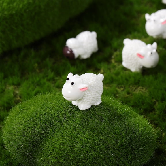 LABELEPH 30Pcs Mini Resin Sheep Animal Figurines for