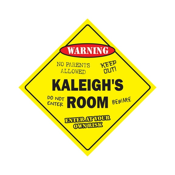 SignMission X-Kaleighs Room 12 x 12 in. Crossing Zone Xing Room Sign - Kaleighs