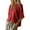 Red, variant on Women's Linen Tops Ethnic Embroidered Red Linen Cotton Loose Short Sleeve Casual Tee T Shirts for Women