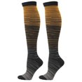 thumbnail image 5 of sunsanly 1 Pair Compression Stockings Comfortable Gradient Color Good Breathability High Elasticity Wear Resistant Foot Protector Moisture Absorption Men Women Knee High Sports Socks Daily Wear, 5 of 8