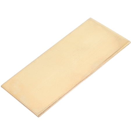1Pc Brass Sheet Metal 3mm Thick Brass Plate 4 x 2 Inch / 5 x 10cm Unplated Solid Copper Stock Material Flat Bar