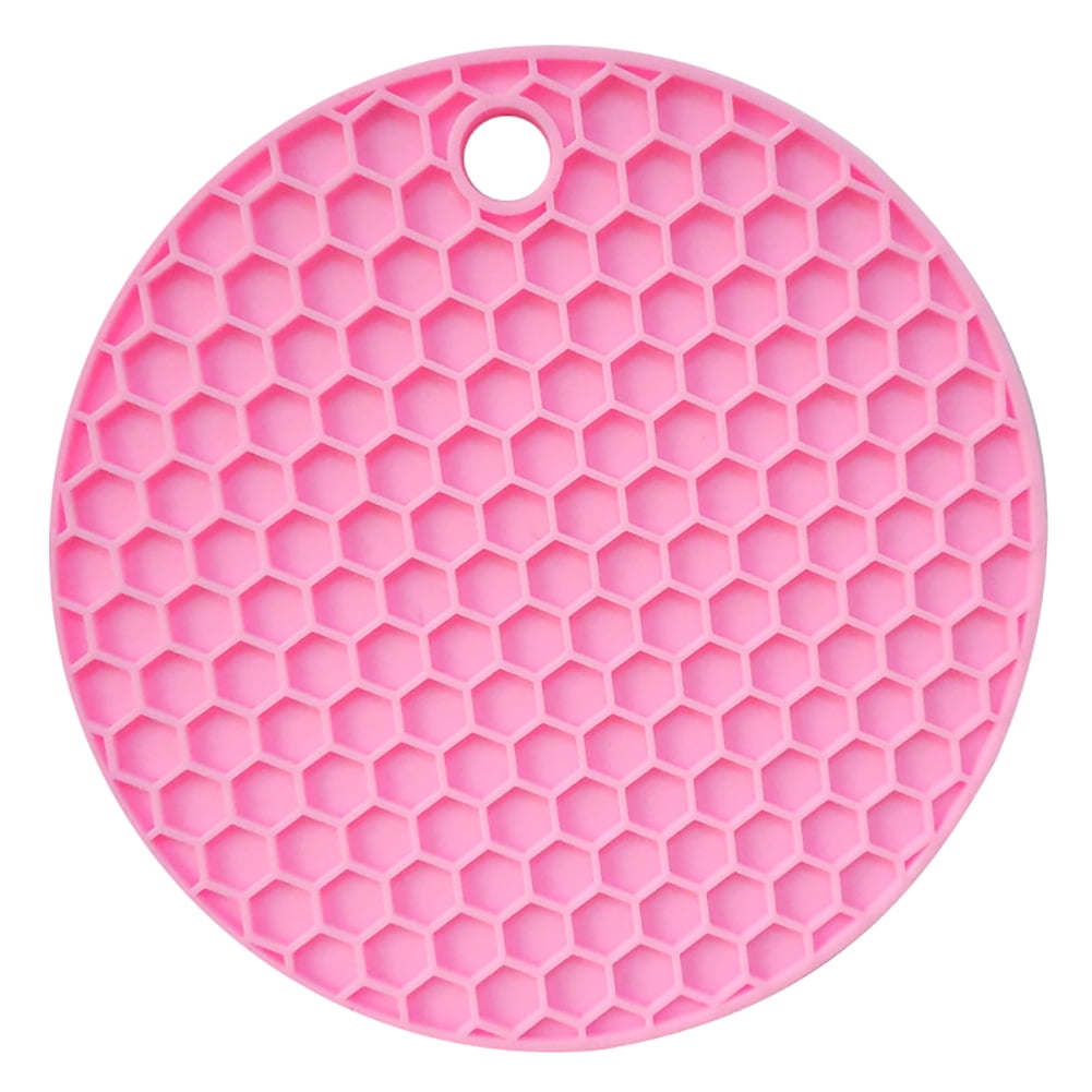 12.5CM HONEYCOMB SILICONE NON-SLIP TABLE MAT DISH BOWL PLACEMAT INSULATED PAD 