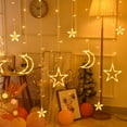 thumbnail image 4 of Star Moon Curtain Light String LED Decoration For Christmas Outdoor Camping 3.5M Warm White Color, 4 of 4
