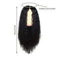 thumbnail image 3 of HGWXX7 wigs for women human hair Brazilian Curly Big Wave Wig Black Water Ripple Long Curly Hair High Temperature Silk Wig Headgear Head Circumference 22 Inches, 3 of 6