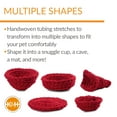 thumbnail image 3 of K&H Pet Products Knitted Pet Bed Red 17 X 4 Inches, 3 of 7