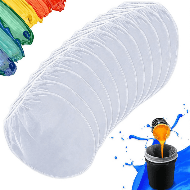 12 Pack 5 Gallon Paint Strainer Bags, Fine Mesh Filters Bag Elastic Top