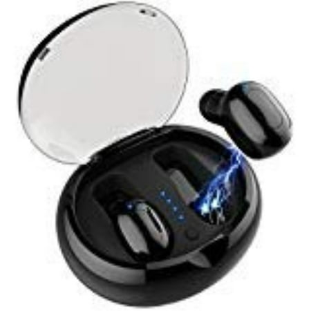 Etymotic Hf5 Stereo - Wireless Bluetooth Earbuds - Sweatproof Stereo Sport Headsets Hight Quality Headphone Premium Sound with Charging Case Secure Fit - Easy to Pair Apple iPhone, Samsung and Other Phone - Turandoss