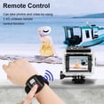 thumbnail image 4 of Runbaixing Waterproof 4K 20MP Action Camera with 2.4G Remote Control 2.0, Black, 4 of 8