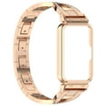 thumbnail image 6 of MENGYKE Compatible for Samsung Galaxy Fit 3 Band, Women [No Gap] Metal Replacement Chain Bling Rhinestone Galaxy Fit3 Strap Watch Band Wristband for Samsung Galaxy Fit 3 Smartwatch（RoseGold）, 6 of 6