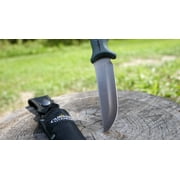 Camillus 9.5 Camp Knife, Titanium Bonded 4.75 Fixed Blade, Camping/Hunting, Gray Handle