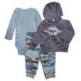 thumbnail image 1 of Conjunto para bebes 3pzas Chaqueta Pantalón Body Niño Niña Dara Baby  Beb006, 1 of 7