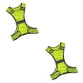 thumbnail image 1 of stanreset Gilet Réfléchissant Haute Visibilité Léger Circulation Construction Avertissement Urgence Veste Fluorescente Course de Nuit Cyclisme 56x52cm 2Ensemble, 1 of 6