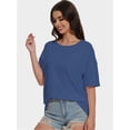 thumbnail image 2 of Women’s Short Sleeve Tops Crew Neck Summer Shirts, 2 of 6