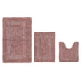 thumbnail image 2 of Better Trends Premium 3 Piece Bathroom Rug Set 100% Cotton, Extra Soft Tufted Bath Mat, Water Absorbent & Reversible Mat, Pink Lux Collection, 2 of 2