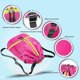 thumbnail image 4 of Mochila impermeable rosa, bolsa de gimnasio con compartimento para zapatos, bolsa de piscina impermeable, bolsa de deporte, bolsa de viaje de fin de semana, bolsa de fútbol, bolsa de natación para muj, 4 of 5