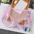 thumbnail image 4 of Kripyery Breathable See-through Women Panties - Soft Stretch Mid Waist Sexy Ladies Briefs Underpants with Floral Lace - Daily Life Underwear, 4 of 8