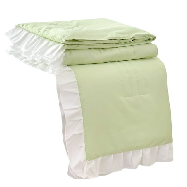 Courtepointe d'Été en Dentelle 78,74 X 59 Po - Literie Légère en Polyester avec Teinture Réactive, 2,2 Lb Lavable à la Machine