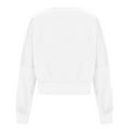 thumbnail image 5 of Oplxuo Womens Oversized Cropped Sweatshirts Loose Fit Casual Crewneck Long Sleeve Pullover Tops Fall High Low Tunic T-Shirts, 5 of 7