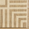 thumbnail image 4 of Gertmenian Paseo Kiano Modern Striped Sand/ Chestnut Area Rug, 5x8, 4 of 7