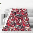 thumbnail image 1 of Fotbe Rooster Head Manta de Franela Acolchonada con Estampado, Súper Suave y Esponjosa, Extra Grande para Sofá, Cama, Uso Todo el Año-60"x50", 1 of 7