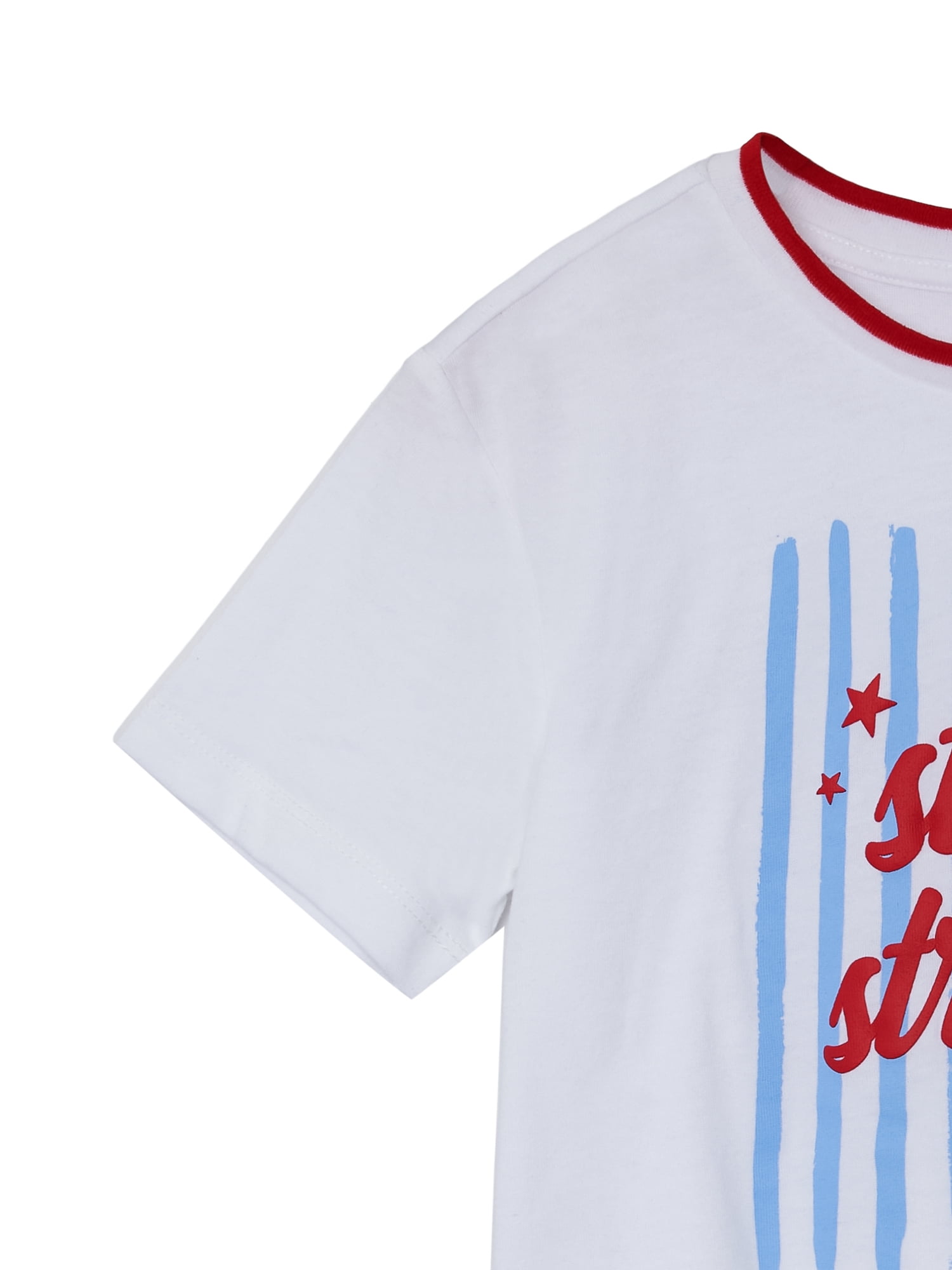 Way to Celebrate Girls Americana Short Sleeve Tee, Sizes 4-18