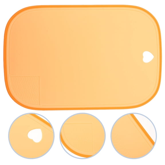 BESTYASH Yellow Plastic Cutting Board with Anti- Design, Multi-Function for Meat, Vegetables, and Kitchen Use