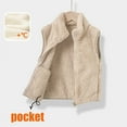 thumbnail image 2 of hotojiny Teens Girls Sherpa Fleece Vest Unisex Kids Clothes Warm Fuzzy Full Zip Sleeveless Jacket Stand Collar Soft Cozy Outerwear 1-13 T, 2 of 4