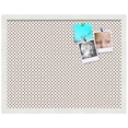 thumbnail image 2 of PinPix 22x17 Custom Cork Bulletin Board Light Brown Polka Dot Poster Board Has a Fabric Style Canvas Finish, Framed in Light Brown Polka Dot, by ArtToFrames (PinPix-502), 2 of 6