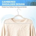 thumbnail image 4 of Velvet Hangers Simple Deluxe, 50 unidades, color blanco, muy resistente, 4 of 7