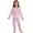 P5 Pink, variant on Tfken Girls 2 Piece Soft Pajamas Set Comfy Homewear Nightwear Casual Comfortable Pajamas Set Printed Pants Sleepwear Warm Winter Kids Lightweight Loungewear Outfit Size 2-3 Years Black