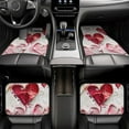 thumbnail image 7 of Fuzoiu Textured Heart Abstract Art Print Carpet Floor Mats for Car,Car Foot Mat Set,Universal Fit 4 Piece Mat Pad Set,Fits Most Cars Trucks Vans Sedans SUV Auto Carpet Mat Se, 7 of 7