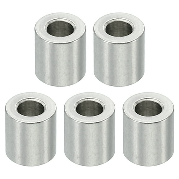 M3 Stainless Steel Spacers, 5 Pcs Metal Spacer Stainless Steel 3.1mm ID x 6mm OD x 6mm L Screw Standoff