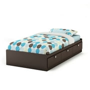 South Shore Spark Contemporary 3-Drawer Storage Bed, Twin Size, Chocolate