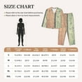 thumbnail image 6 of Kll Hardwood Print Women'S Long Sleeve Pajamas With Pants Sleepwear Loungewear 2 Set-Medium, 6 of 9